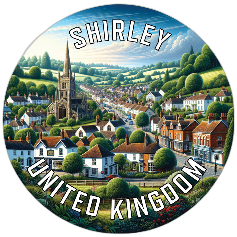 Shirley United Kingdom Souvenir Die Cut Flat Magnet 2-Inch