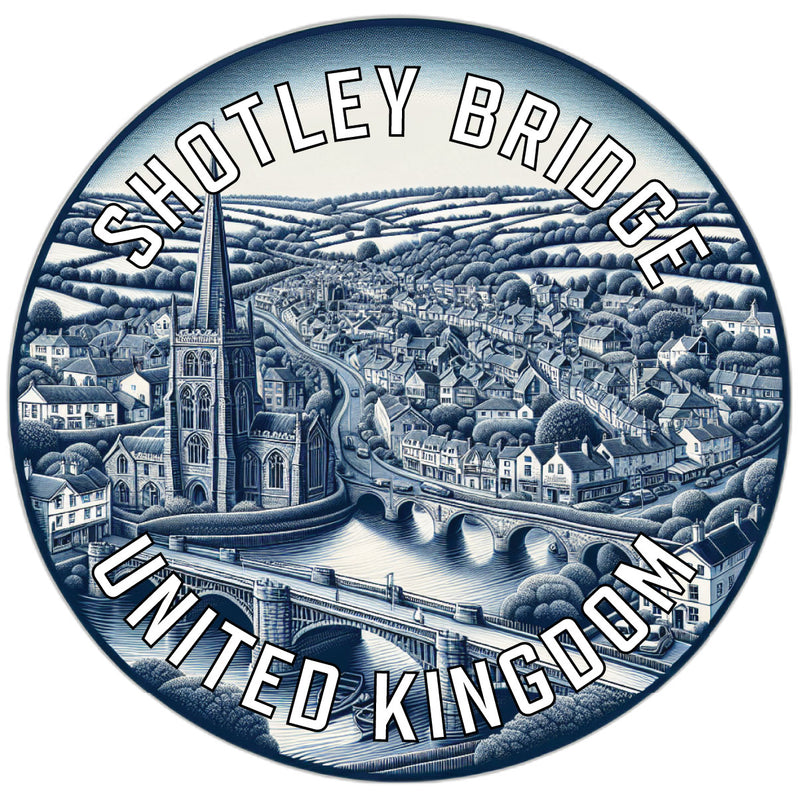 Shotley Bridge United Kingdom Souvenir Die Cut Flat Magnet 2-Inch