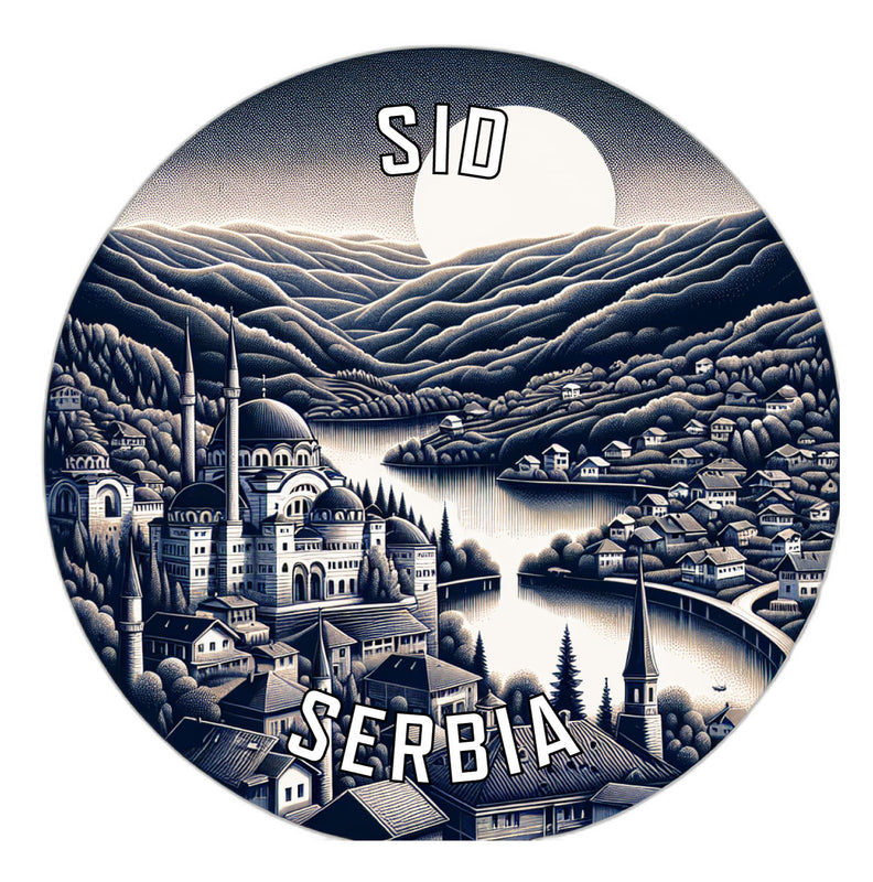 Sid Serbia Souvenir Vinyl Decal Sticker 2-Inch