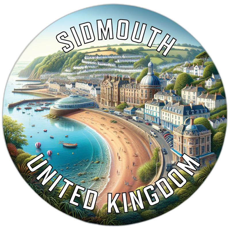 Sidmouth United Kingdom Souvenir Die Cut Flat Magnet 2-Inch