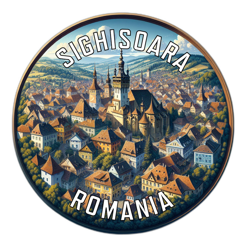Sighisoara Romania Souvenir Vinyl Decal Sticker 6-Inch