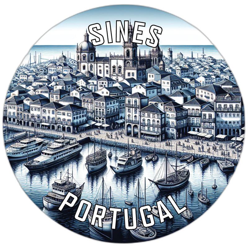 Sines Portugal Souvenir Die Cut Flat Magnet 2-Inch
