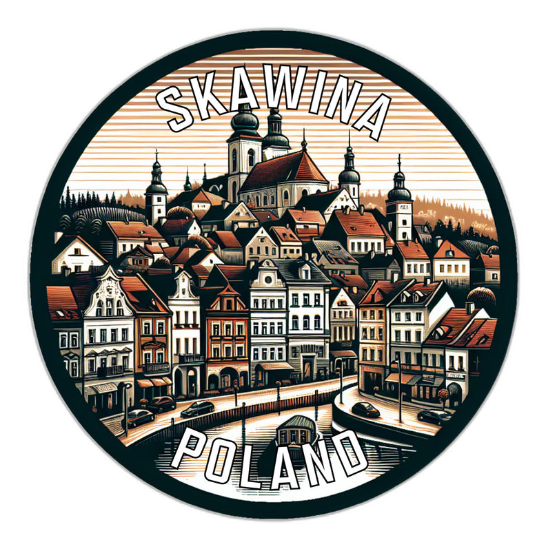 Skawina Poland Souvenir Vinyl Decal Sticker 2-Inch