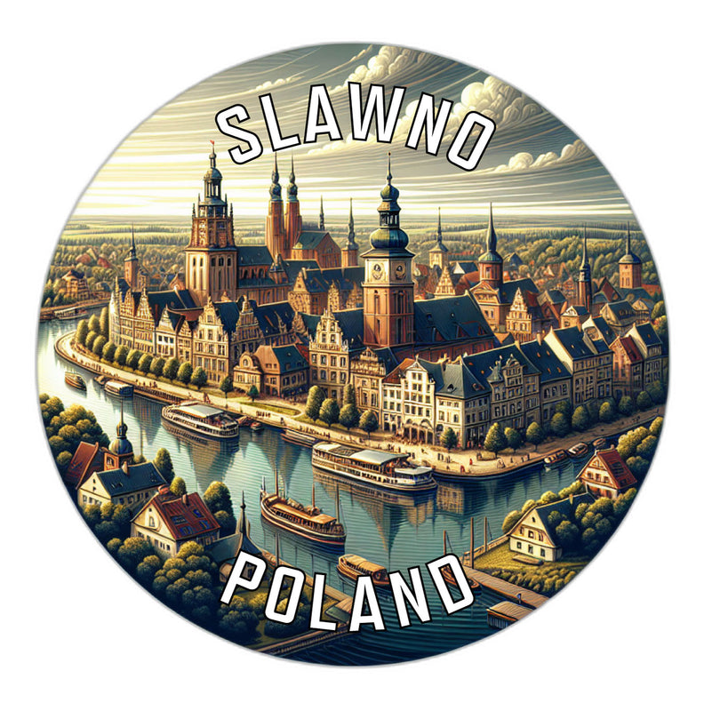 Slawno Poland Souvenir Vinyl Decal Sticker 2-Inch