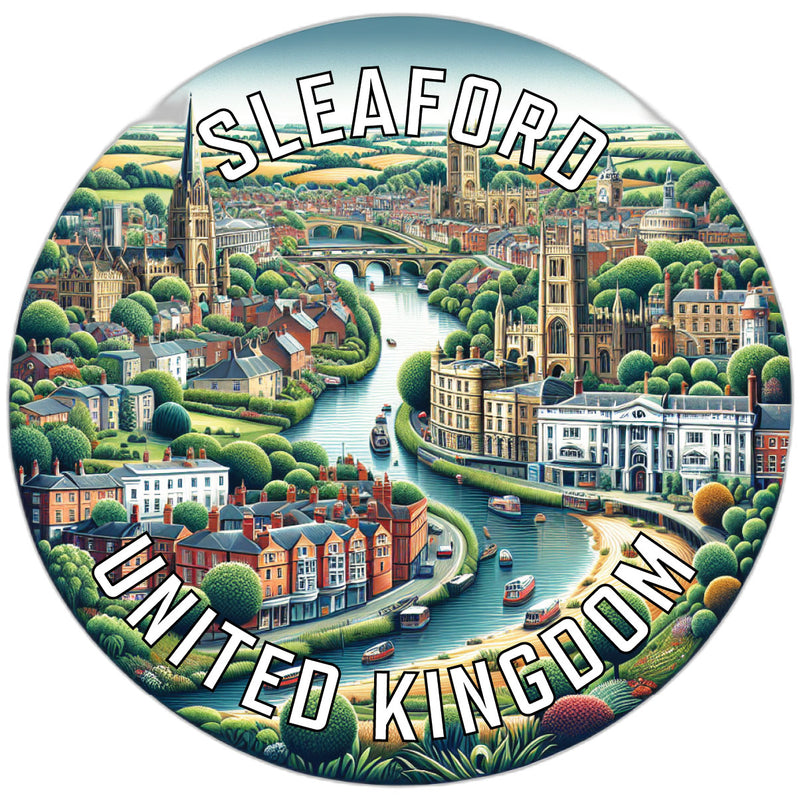 Sleaford United Kingdom Souvenir Die Cut Flat Magnet 2-Inch