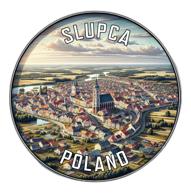 Slupca Poland Souvenir Die Cut Flat Magnet 6-Inch