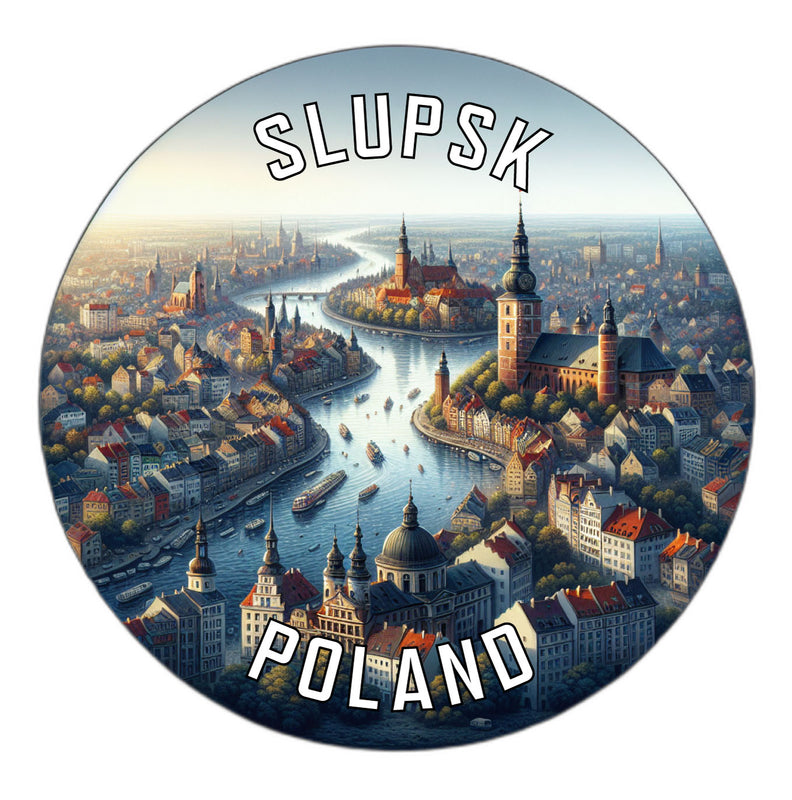 Slupsk Poland Souvenir Die Cut Flat Magnet 2-Inch