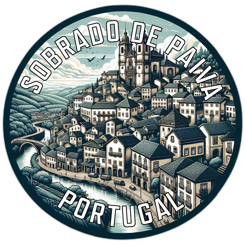 Sobrado de Paiva Portugal Souvenir Die Cut Flat Magnet 6-Inch