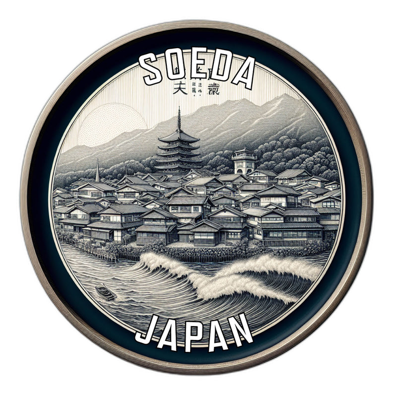Soeda Japan Souvenir Vinyl Decal Sticker 4-Inch