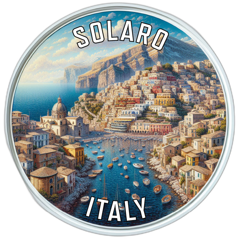 Solaro Italy Souvenir Die Cut Flat Magnet 2-Inch