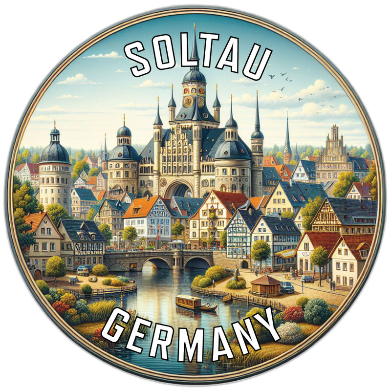 Soltau Germany Souvenir Die Cut Flat Magnet 6-Inch