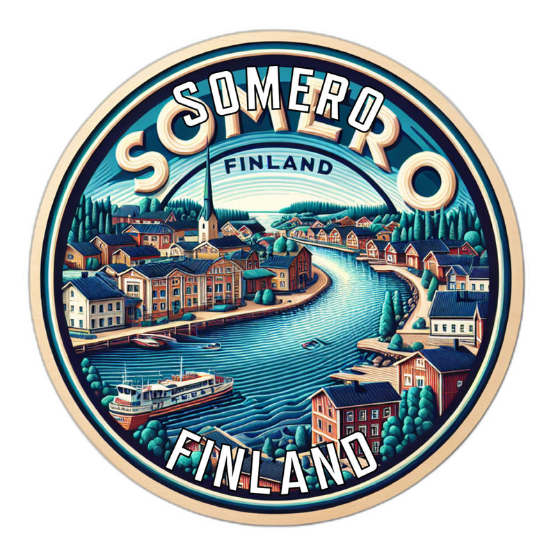 Somero Finland Souvenir Vinyl Decal Sticker 2-Inch
