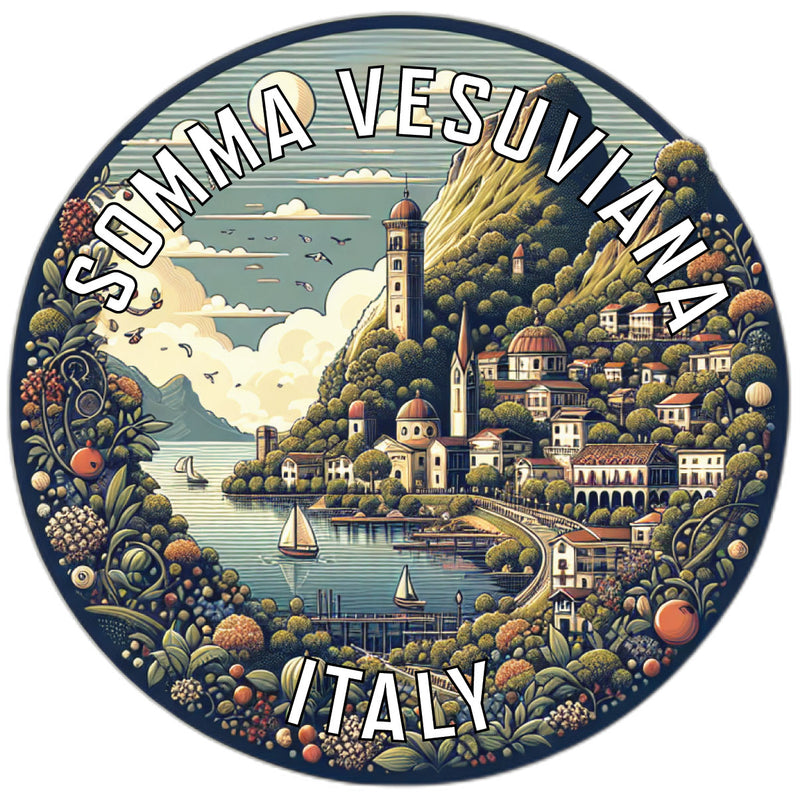 Somma Vesuviana Italy Souvenir Vinyl Decal Sticker 2-Inch