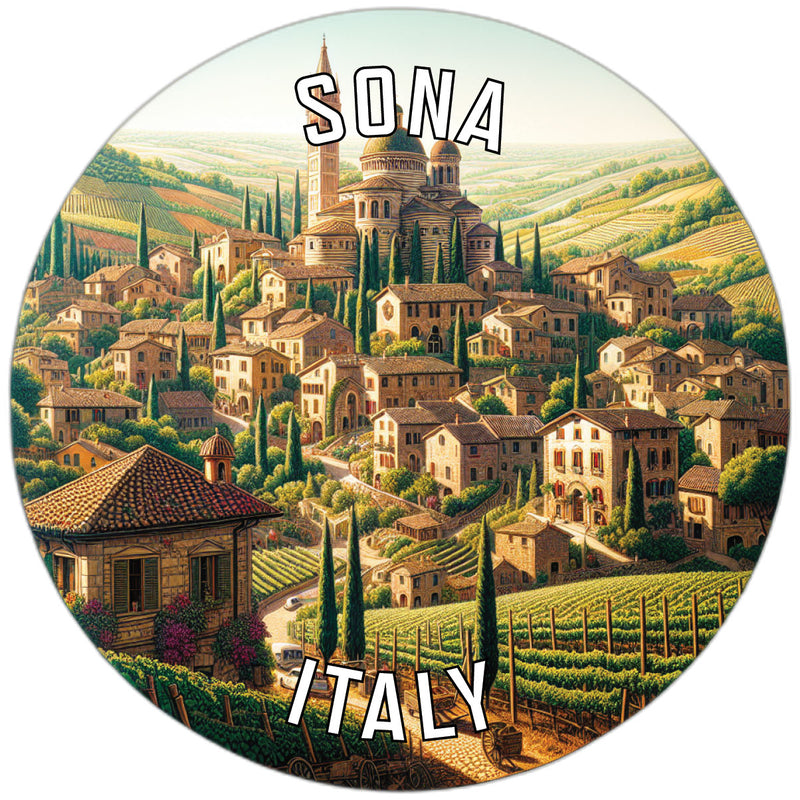 Sona Italy Souvenir Vinyl Decal Sticker 2-Inch