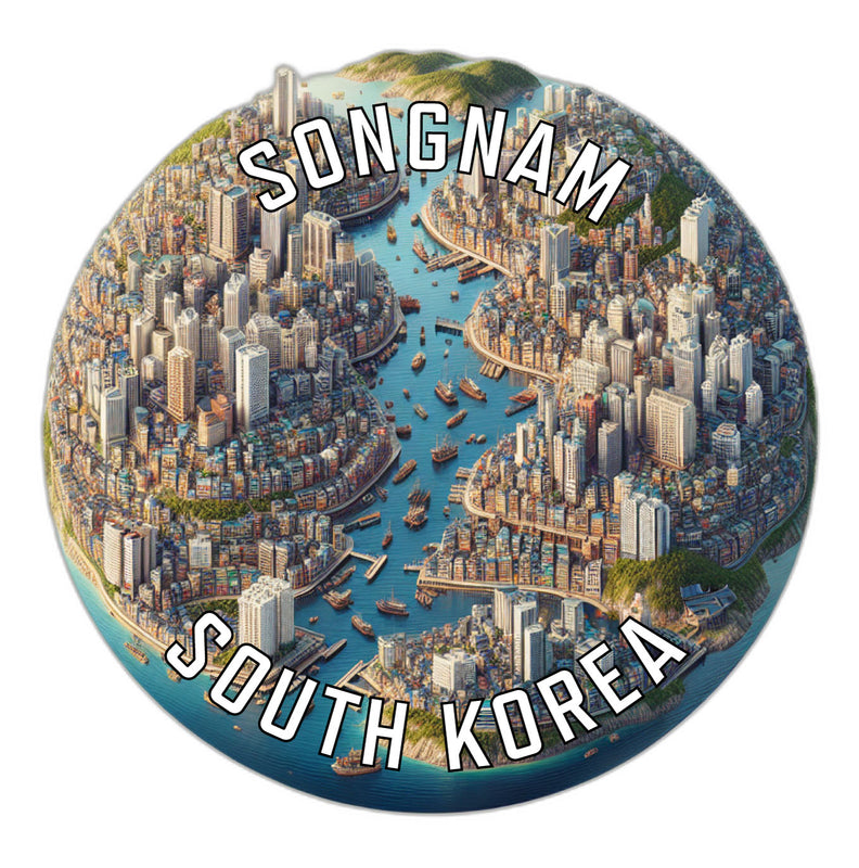 Songnam Korea South Souvenir Vinyl Decal Sticker 2-Inch