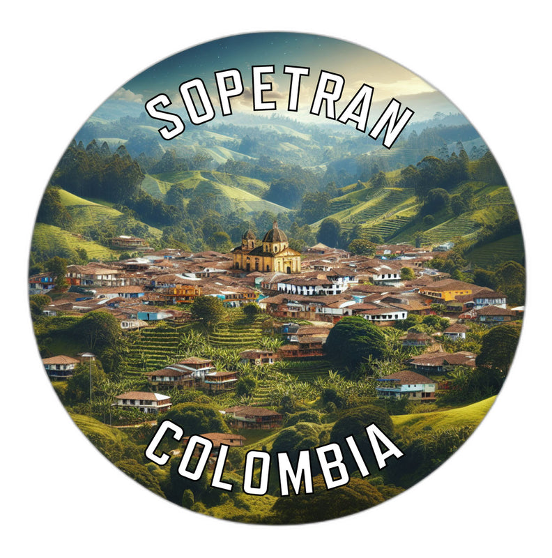 Sopetran Colombia Souvenir Die Cut Flat Magnet 6-Inch