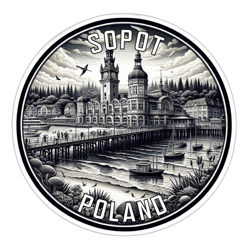 Sopot Poland Souvenir Vinyl Decal Sticker 2-Inch
