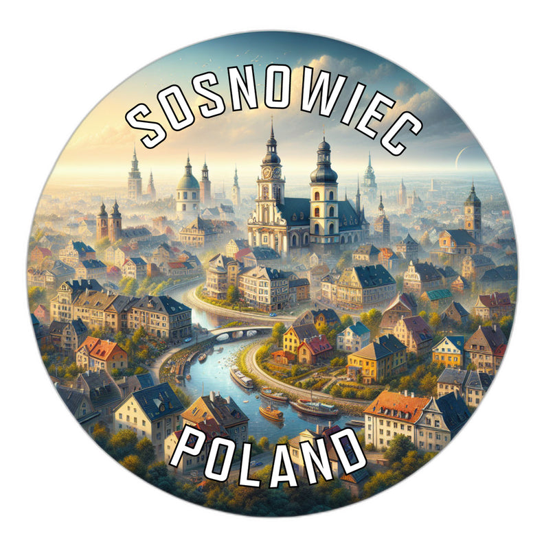 Sosnowiec Poland Souvenir Vinyl Decal Sticker 2-Inch