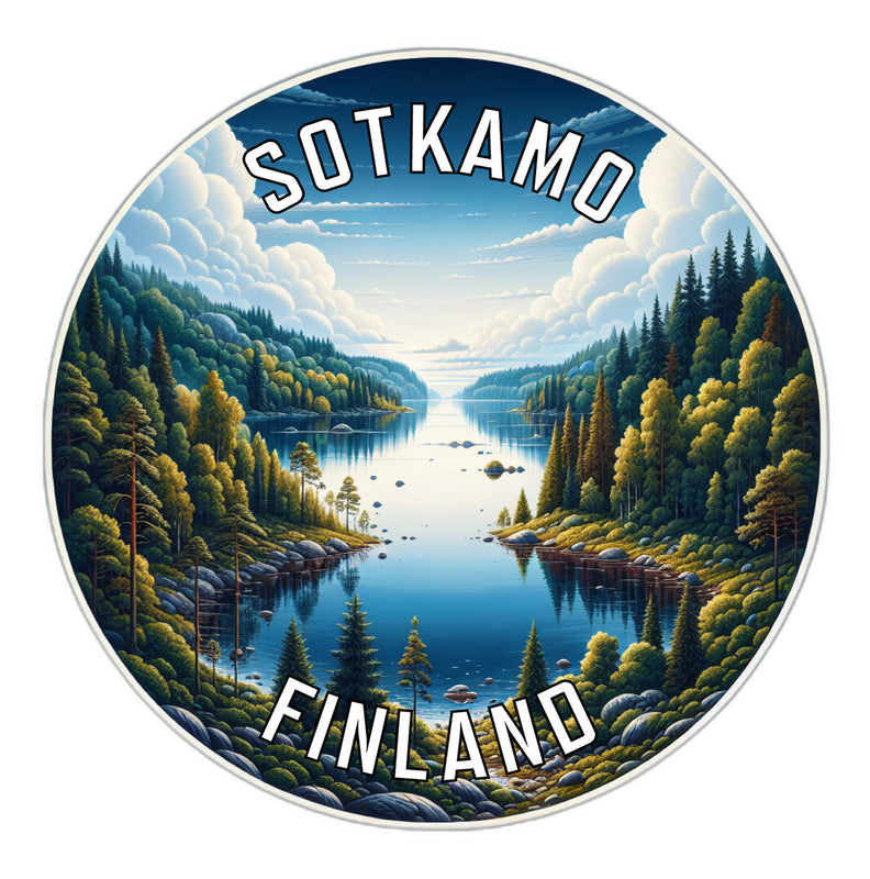 Sotkamo Finland Souvenir Die Cut Flat Magnet 2-Inch