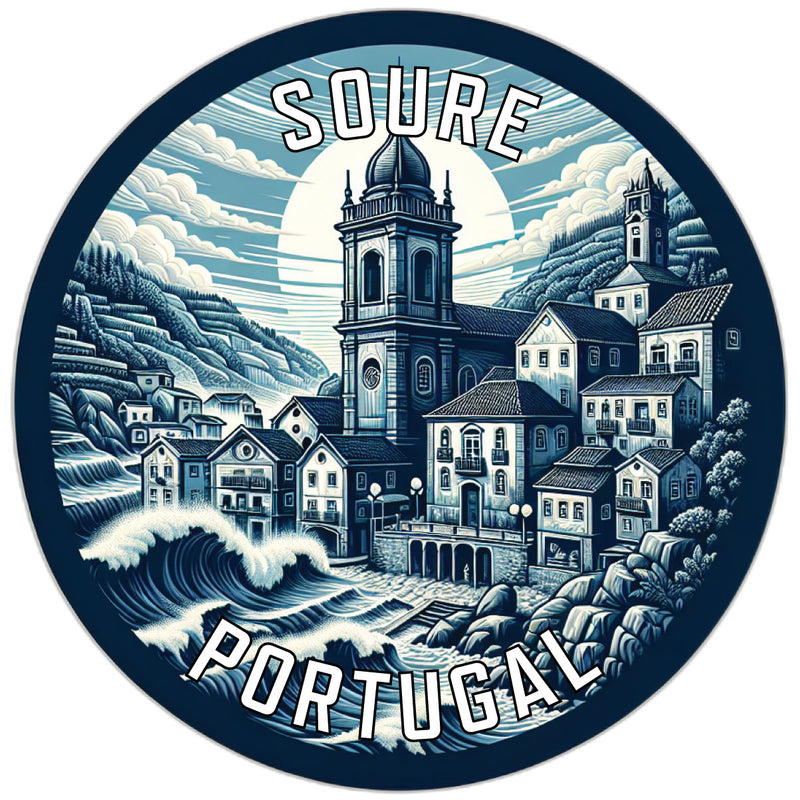 Soure Portugal Souvenir Die Cut Flat Magnet 6-Inch