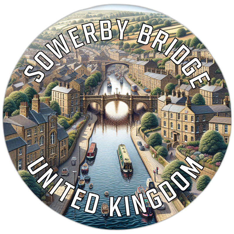 Sowerby Bridge United Kingdom Souvenir Die Cut Flat Magnet 6-Inch