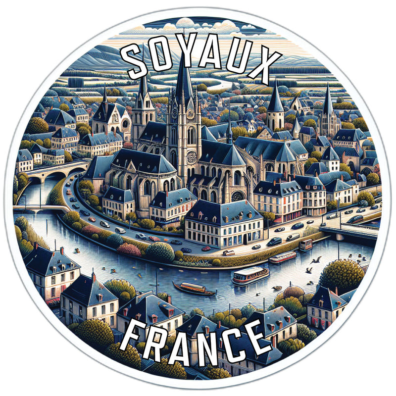 Soyaux France Souvenir Vinyl Decal Sticker 6-Inch