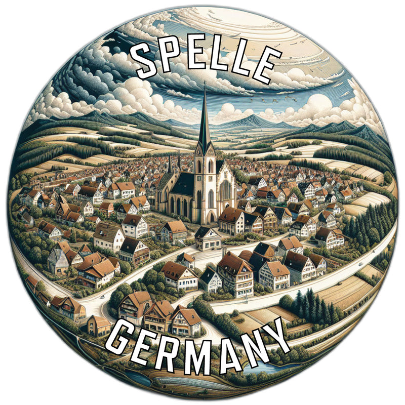 Spelle Germany Souvenir Vinyl Decal Sticker 6-Inch