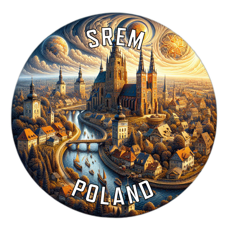 Srem Poland Souvenir Vinyl Decal Sticker 6-Inch