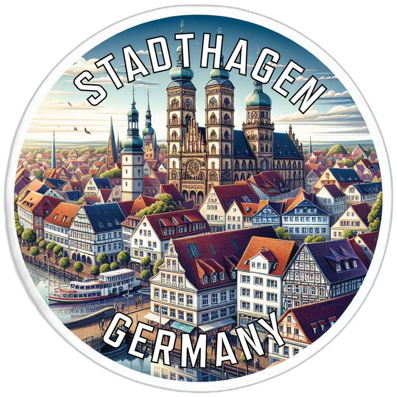 Stadthagen Germany Souvenir Die Cut Flat Magnet 6-Inch