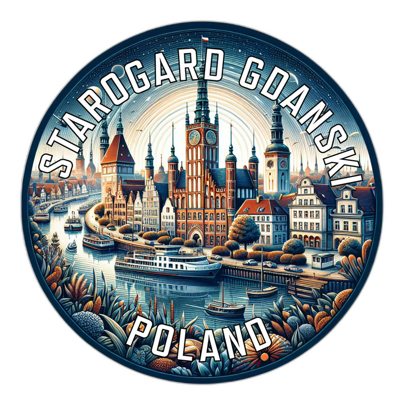 Starogard Gdanski Poland Souvenir Die Cut Flat Magnet 2-Inch