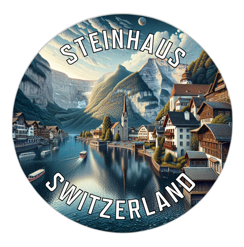Steinhaus Switzerland Souvenir Die Cut Flat Magnet 6-Inch