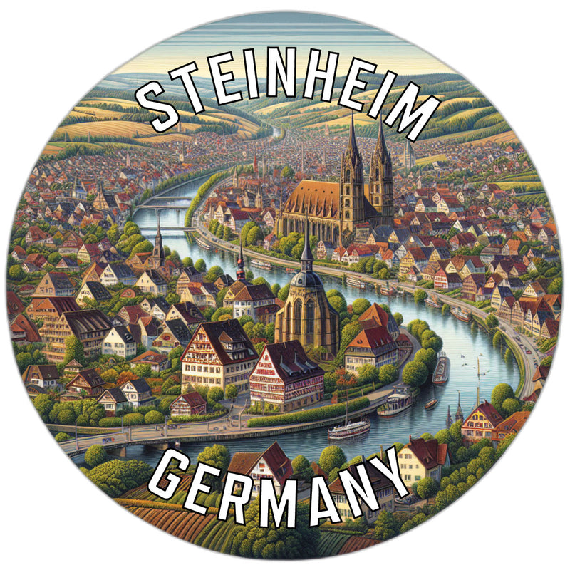 Steinheim Germany Souvenir Die Cut Flat Magnet 2-Inch