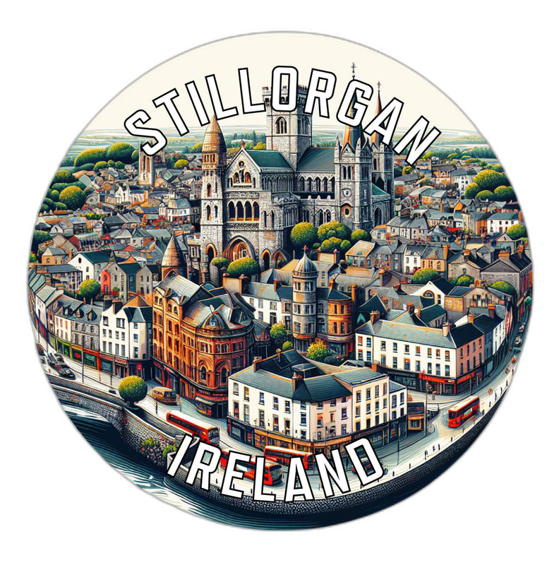 Stillorgan Ireland Souvenir Die Cut Flat Magnet 6-Inch
