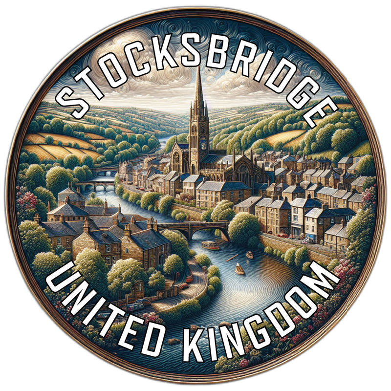 Stocksbridge United Kingdom Souvenir Die Cut Flat Magnet 2-Inch
