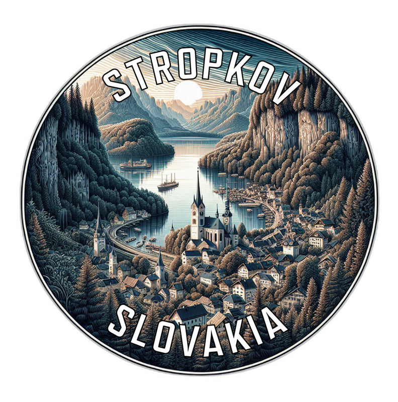 Stropkov Slovakia Souvenir Die Cut Flat Magnet 6-Inch