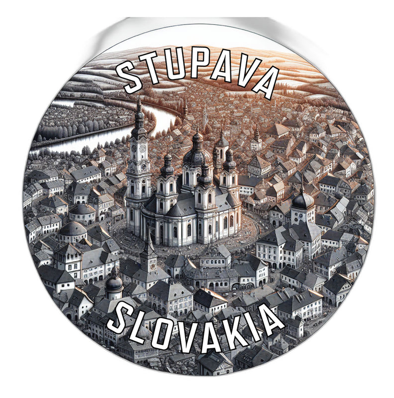Stupava Slovakia Souvenir Vinyl Decal Sticker 6-Inch