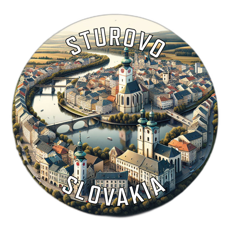 Sturovo Slovakia Souvenir Die Cut Flat Magnet 6-Inch