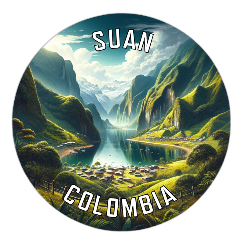 Suan Colombia Souvenir Vinyl Decal Sticker 2-Inch
