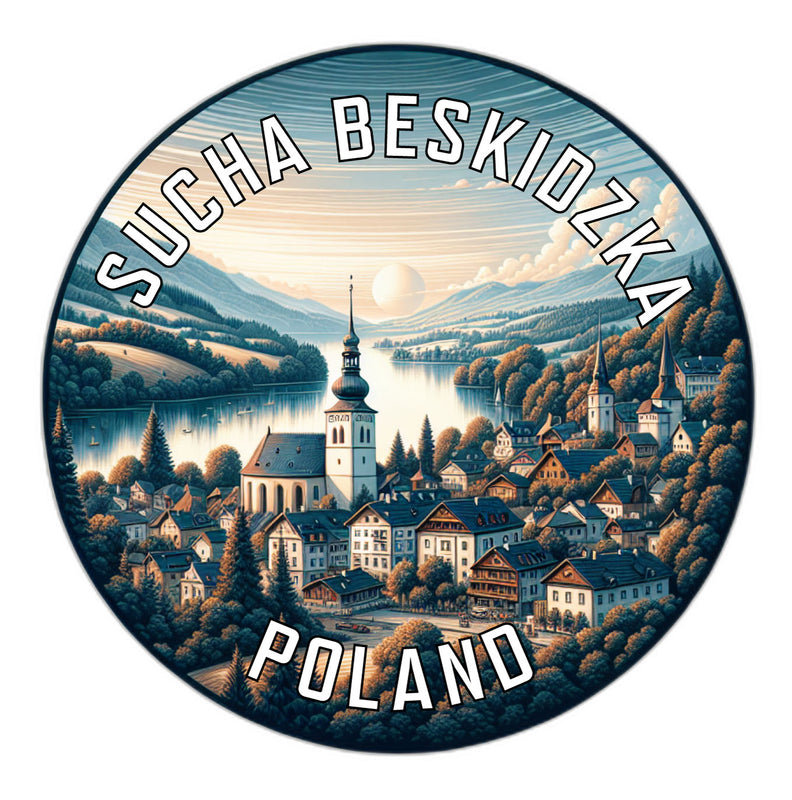 Sucha Beskidzka Poland Souvenir Vinyl Decal Sticker 6-Inch