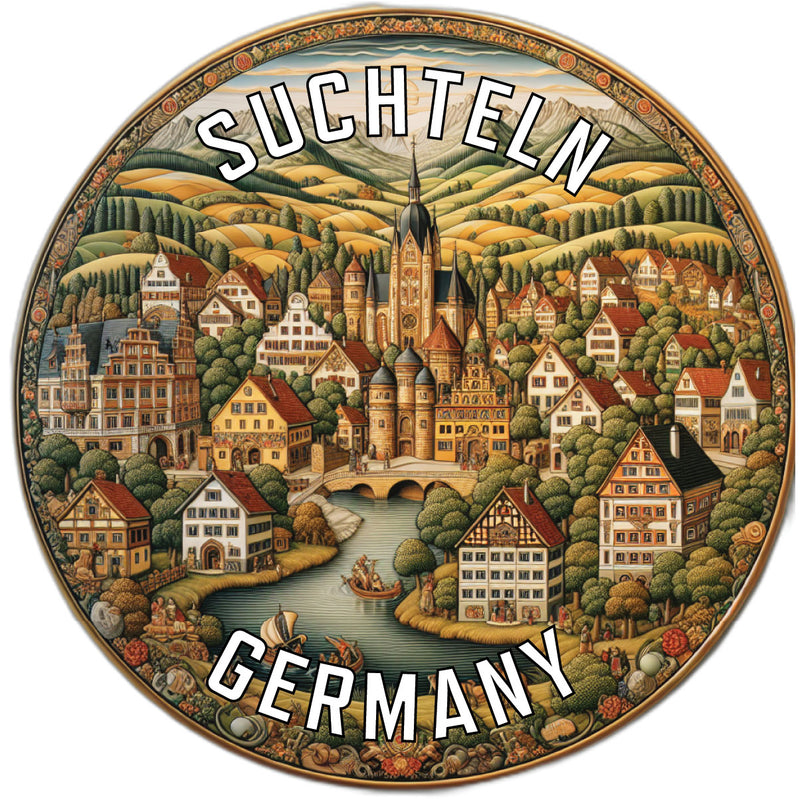 Suchteln Germany Souvenir Die Cut Flat Magnet 2-Inch