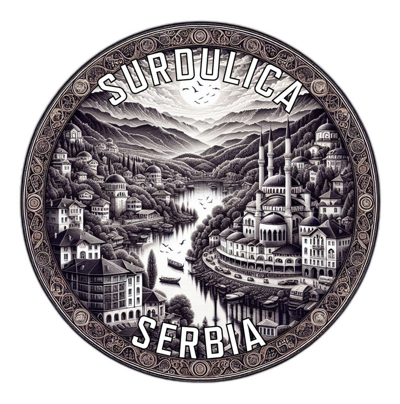 Surdulica Serbia Souvenir Die Cut Flat Magnet 6-Inch