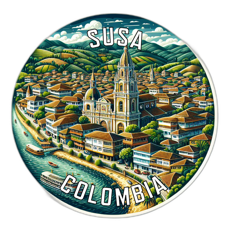 Susa Colombia Souvenir Vinyl Decal Sticker 2-Inch