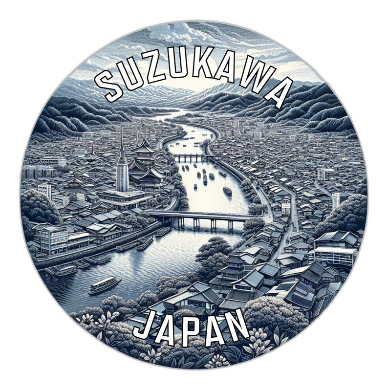 Suzukawa Japan Souvenir Vinyl Decal Sticker 2-Inch