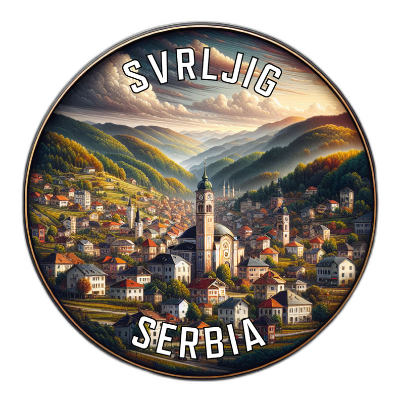 Svrljig Serbia Souvenir Vinyl Decal Sticker 2-Inch