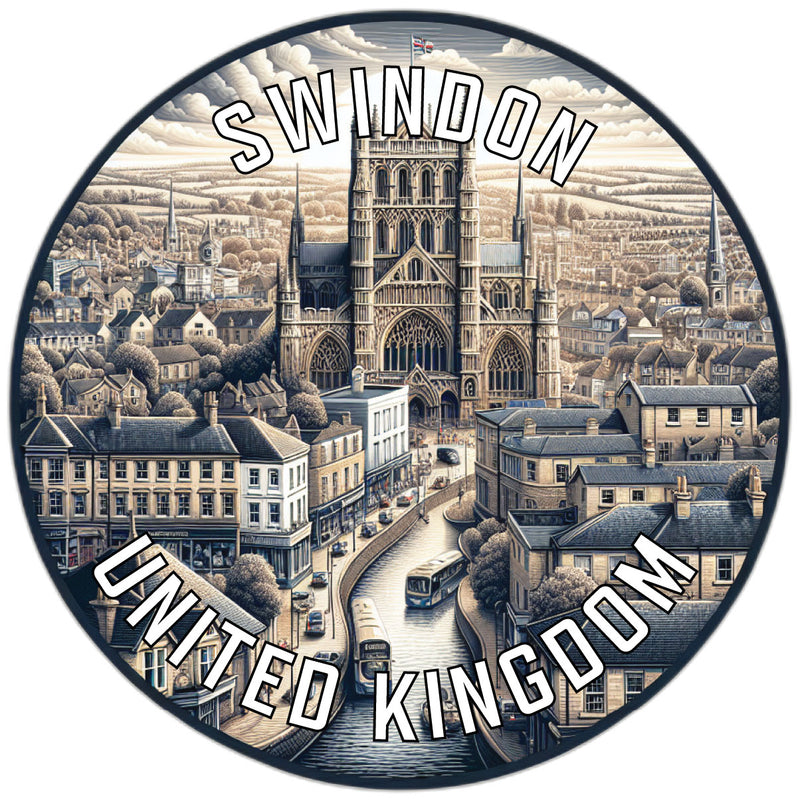 Swindon United Kingdom Souvenir Vinyl Decal Sticker 2-Inch
