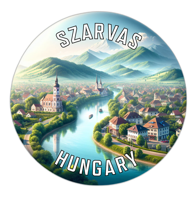 Szarvas Hungary Souvenir Die Cut Flat Magnet 2-Inch