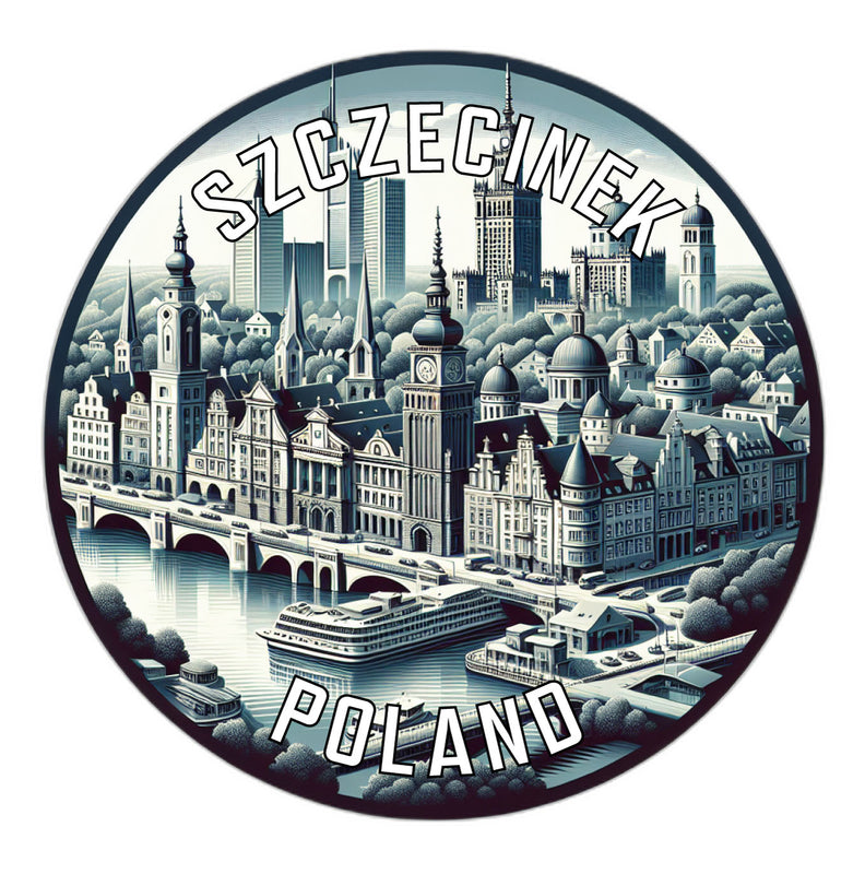 Szczecinek Poland Souvenir Vinyl Decal Sticker 2-Inch