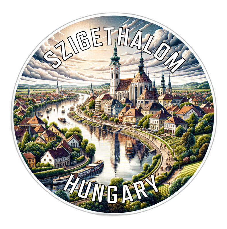 Szigethalom Hungary Souvenir Die Cut Flat Magnet 2-Inch