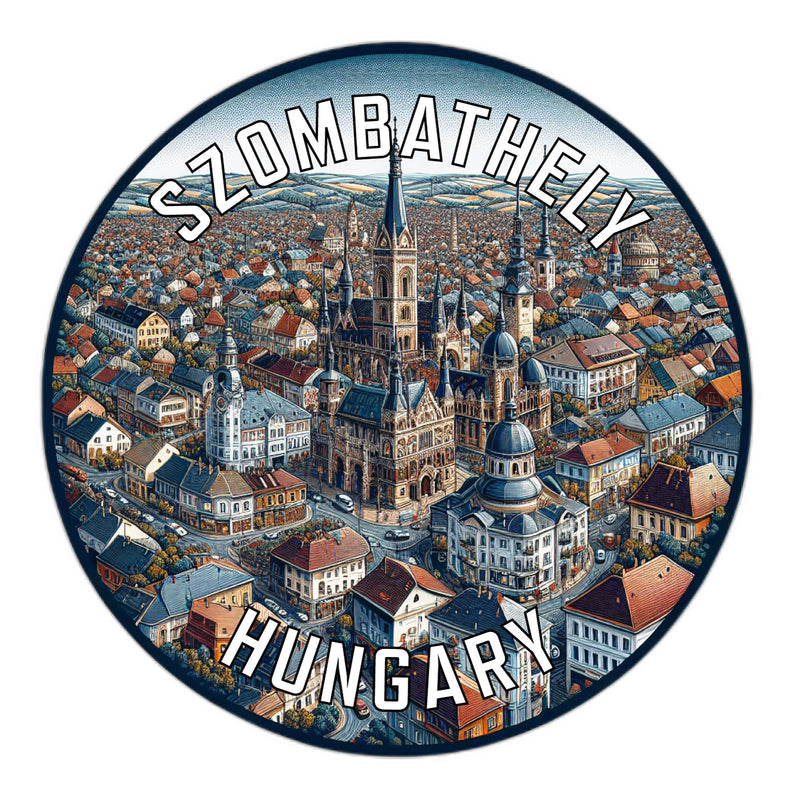 Szombathely Hungary Souvenir Die Cut Flat Magnet 6-Inch