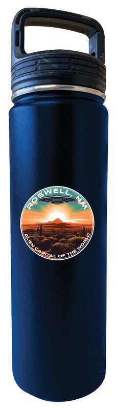 Roswell New Mexico Design A Souvenir 32 oz Insulated Stainless Steel Tumbler Water Bottle with Screw on Lid Navy 2-Pack
